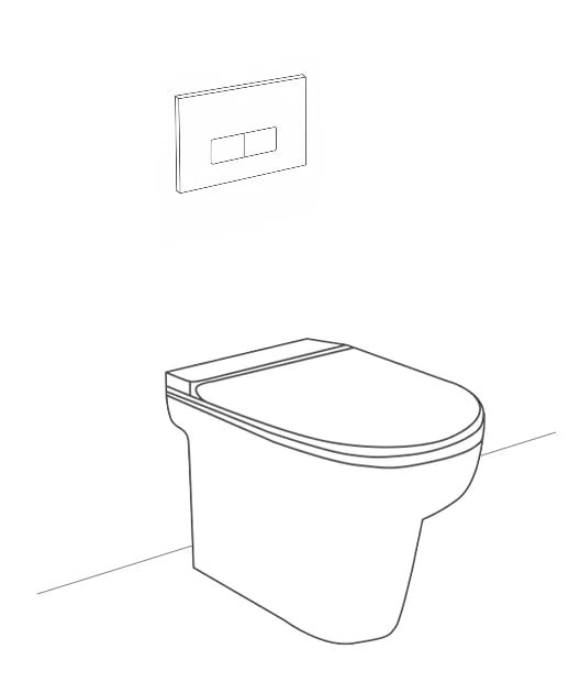 Cistern Sets for Back to Wall Toilet