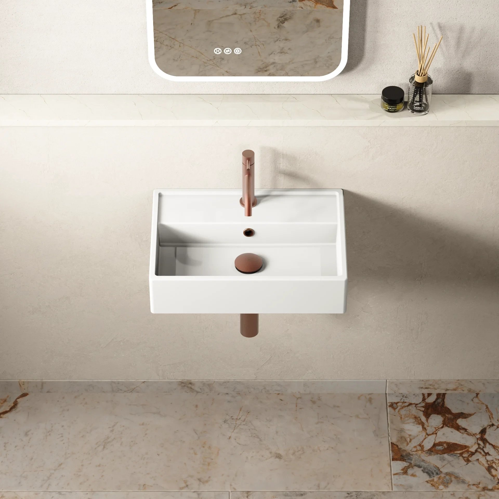 Turin Wall Mounted Basin